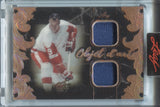 2022 Gordie Howe Leaf Art of Hockey OBJET D'ART DUAL JERSEY 03/45 RELIC #ODA-12 Detroit Red Wings HOF