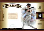 2005 Cal Ripken Jr. Playoff Prestige LEAGUE LEADERS BAT 192/250 RELIC #LLS-8 Baltimore Orioles HOF