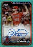 2024 Kolton Ingram Topps Chrome ROOKIE AQUA WAVE REFRACTOR AUTO 115/199 AUTOGRAPH #RA-KI Anaheim Angels