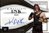 2023 Kane Panini Immaculate Collection WWE IMMACULATE INK AUTO 32/49 AUTOGRAPH #IK-KNE WWE HOF