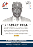 2012-13 Bradley Beal Panini Threads WOOD ROOKIE AUTO AUTOGRAPH #203 Washington Wizards