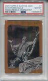 2025 Shawn Michaels Topps Chrome x Cactus Jack ORANGE REFRACTOR RODEO REBELS 03/25 PSA 8 #7 WWE HOF 8618
