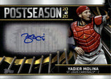 2021 Yadier Molina Topps Series 1 POSTSEASON PERFORMANCE AUTO 18/25 AUTOGRAPH #PPA-YM St. Louis Cardinals