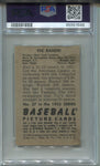 1952 Vic Raschi Bowman PSA 6 #37 New York Yankees 1598
