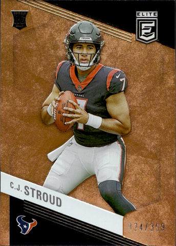 2023 C.J. Stroud Donruss Elite ORANGE ROOKIE 024/399 RC #112 Houston Texans