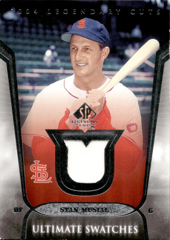 2004 Stan Musial Upper Deck SP Legendary Cuts ULTIMATE SWATCHES JERSEY RELIC #US-SM St. Louis Cardinals HOF