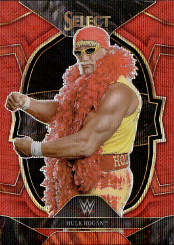 2023 Hulk Hogan Panini Select WWE CONCOURSE LEVEL RUBY RED WAVE #59 WWE Legend