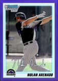 2010 Nolan Arenado Bowman 1ST BOWMAN PURPLE REFRACTOR 245/999 #BP91 Colorado Rockies
