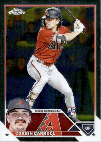 2023 Corbin Carroll Topps Chrome ROOKIE RC #95 Arizona Diamondbacks 5