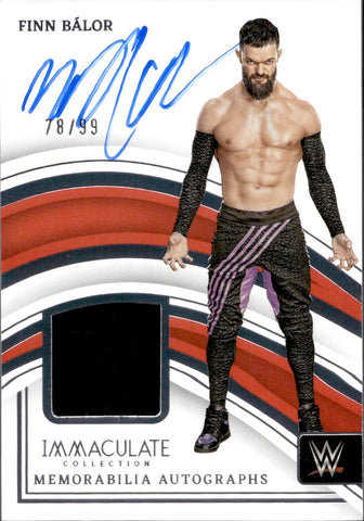 2023 Finn Balor Panini Immaculate Collection WWE SHIRT AUTO 78/99 AUTOGRAPH RELIC #MA-FBL Monday Night Raw