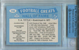 1988 Y.A. Tittle Swell Greats JSA BGS AUTHENTIC AUTO AUTOGRAPH #115 New York Giants 8906