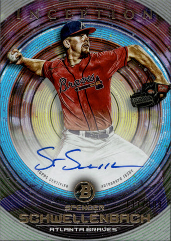 2022 Spencer Schwellenbach Bowman Inception AUTO 137/399 AUTOGRAPH #PA-SS Atlanta Braves