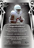 2023 Bijan Robinson Leaf Trinity BLACK ROOKIE AUTO 1/1 ONE OF ONE AUTOGRAPH RC #BA-BR1 Atlanta Falcons
