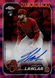2024 Jordan Lawlar Topps Chrome Update MAGENTA PURPLE LAVA LAMP REFRACTOR ROOKIE AUTO 054/299 AUTOGRAPH #RA-JLA Arizona Diamondbacks