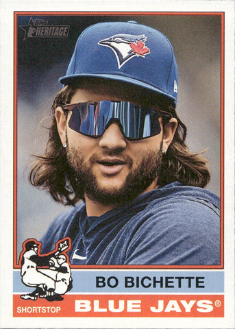 2025 Bo Bichette Topps Heritage IMAGE VARIATION #43 Toronto Blue Jays