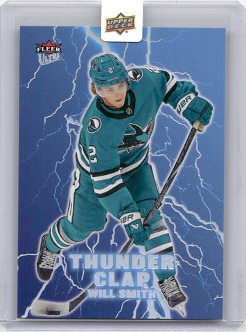 2024-25 Will Smith Upper Deck Fleer Ultra THUNDER CLAP #4 San Jose Sharks 1