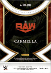 2023 Carmella Panini Select HOLO SILVER SELECTIVE SWATCHES SHIRT RELIC #SW-CML Monday NIght Raw