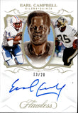 2019 Earl Campbell Panini Flawless CAREER PROGRESSIONS AUTO 13/20 AUTOGRAPH #17 Oilers Saints HOF