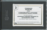 2022-23 Tommaso Mancini Topps Chrome Juventus Bowman Chrome Prospects 1ST BOWMAN REFRACTOR AUTO AUTOGRAPH SGC 9.5/10 #BC-TM Next Gen