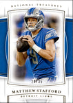 2019 Matthew Stafford Panini National Treasures GOLD 28/35 #92 Detroit Lions