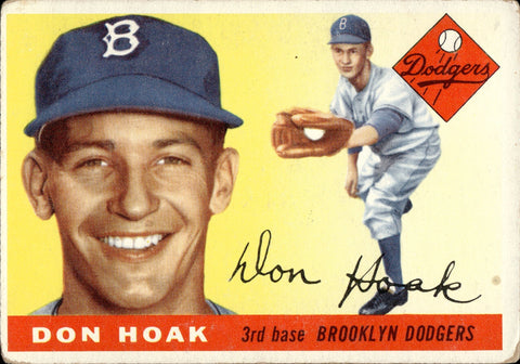 1955 Don Hoak Topps #40 Brooklyn Dodgers BV $20