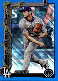 2025 Shohei Ohtani Topps Holiday BLUE METALLIC GLITTER #H1 Los Angeles Dodgers