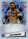 2021 John Morrison Topps Chrome WWE REFRACTOR AUTO 087/199 AUTOGRAPH #A-JM Monday Night Raw