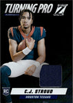 2023 C.J. Stroud Panini Zenith ROOKIE TURNING PRO JERSEY RELIC #TPM-CSD Houston Texans