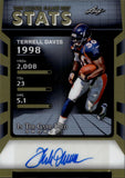 2025 Terrell Davis Leaf In the Game Used VIDEO GAME STATS AUTO 20/35 AUTOGRAPH #VG-TD1 Denver Broncos HOF