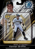 2024 Konnor Griffin Bowman Chrome Draft BOWMAN IN ACTION ROOKIE #BIA-7 Pittsburgh Pirates