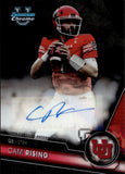 2023 Cam Rising Topps Bowman Chrome University SAPPHIRE BLACK REFRACTOR AUTO 8/10 Utah Utes #PA-CAM