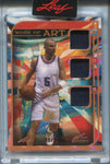 2023 Jason Kidd Leaf Art of Sport WORK OF ART TRIPLE JERSEY 23/35 New Jersey Nets WA-13