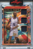 2023 Jason Kidd Leaf Art of Sport WORK OF ART TRIPLE JERSEY 23/35 New Jersey Nets WA-13