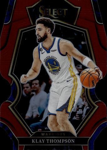 2022-23 Klay Thompson Panini Select MAROON DIE CUT 111/175 #119 Golden State Warriors