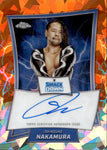 2025 Shinsuke Nakamura Topps Chrome SAPPHIRE ORANGE AUTO 21/25  #BBA-SHI