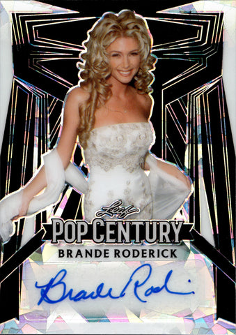 2023 Brande Roderick Leaf Pop Century Metal CRACKED ICE AUTO 07/10 AUTOGRAPH #BA-BR1 Actress