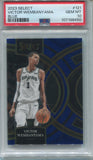 2023-24 Victor Wembanyama Panini Select PREMIER LEVEL BLUE PRIZM ROOKIE PSA 10 #121 SAN ANTONIO SPURS 8450
