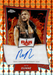 2025 Pete Dunne Topps Chrome ORANGE GEOMETRIC AUTO 16/25 #RBA-PET