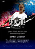 2025 Brandi Chastain Leaf Signature Series AQUATIC KILLER WHALE INSCRIPTION AUTO 1/1 TEAM USA #A-BC1