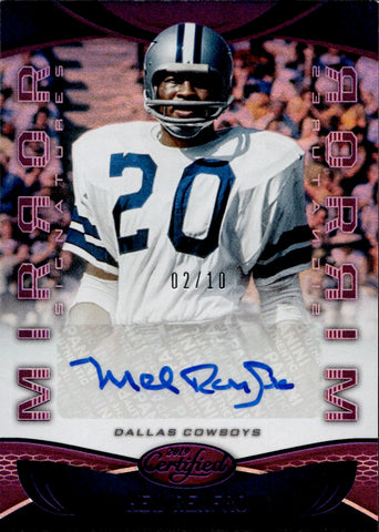 2019 Mel Renfro Panini Certified MIRROR SIGNATURES PURPLE AUTO 2/10 Dallas Cowboys #MI-MR