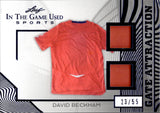 2025 David Beckham Relic Leaf In The Game Used #GA-6 23/55 BLUE GATE ATTRACTION GAME WORN RELIC
