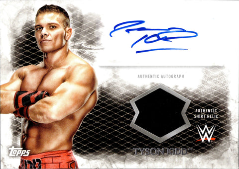 2015 Tyson Kidd Topps WWE Undisputed ATTITUDE SHIRT AUTO AUTOGRAPH RELIC #UAR-TK Monday Night Raw
