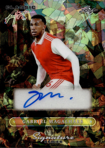 2025 Gabriel Magalhaes Leaf Signature Series CLASSIC ART AUTO 1/1 Arsenal #CA-GM2