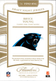 2025 Bryce Young Panini Flawless HOLO SILVER DRAFT NIGHT JUMBO JERSEY 12/20 RELIC #FDNJ-BYG Carolina Panthers