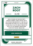 2026 Zach Root Donruss Opric SKY BLUE RATED PROSPECT AUTO 31/49 AUTOGRAPH #143 Los Angeles Dodgers