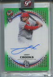 2026 Jimmy Crooks Topps Pristine GREEN PULSAR ROOKIE AUTO 103/150 AUTOGRAPH RC #PA-JIR St. Louis Cardinals