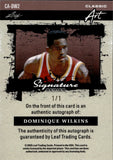 2025 Dominique Wilkins Leaf Signature Series CLASSIC ART PLATINUM LAVA AUTO 1/1 ONE OF ONE AUTOGRAPH #CA-DW2 Atlanta Hawks HOF
