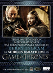 2022 Kerry Ingram as Shireen Baratheon as Osha Rittenhouse Game of Thrones The Complete Series Volume 2 BLUE AUTO AUTOGRAPH #_KEIN 1
