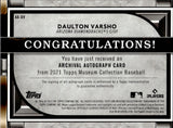 2021 Daulton Varsho Topps Museum Collection ROOKIE SILVER INK ARCHIVAL AUTO 224/300 AUTOGRAPH AA-DV Arizona Diamondbacks