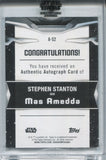 2021 Stephen Stanton as Mas Amedda Topps Star Wars Signature Series BLUE AUTO 16/50 AUTOGRAPH #A-S2